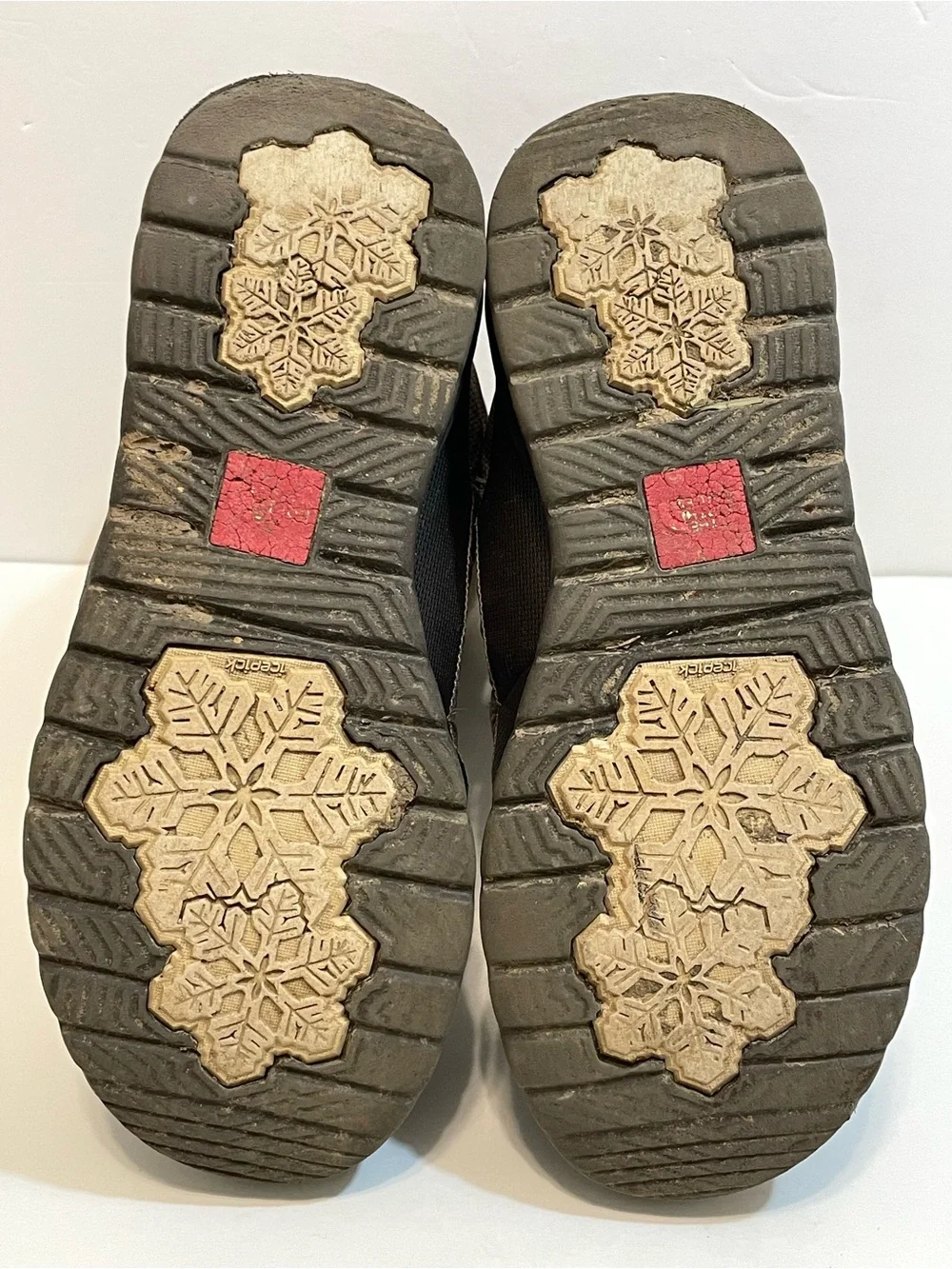 The North Face Nuptse Bootie Fur IV Brown and Black - Faux Fur Lining - Size 7